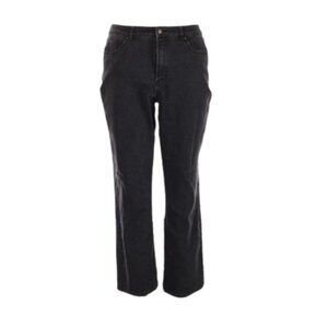 Coldwater Creek Classic Fit Black Straight Leg Jeans - Petite 14 - LNC